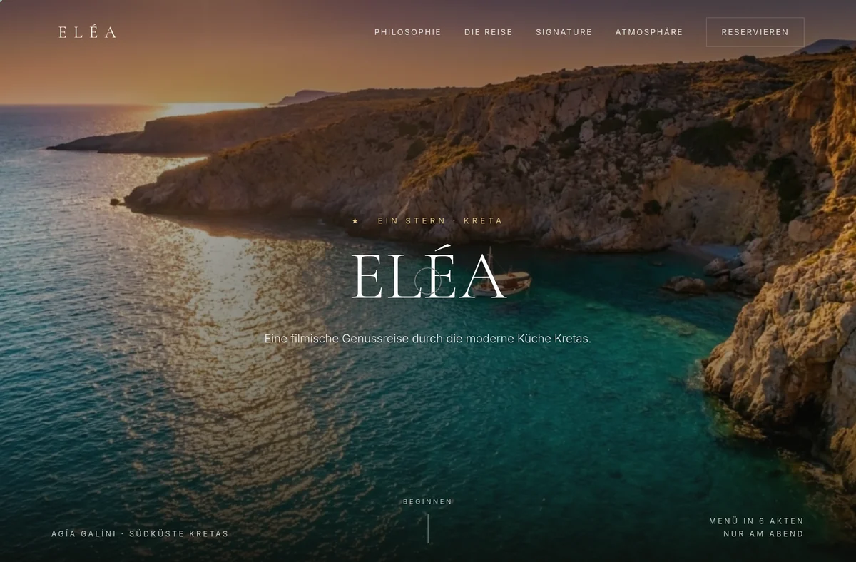 ELÉA — Sterneküche auf Kreta