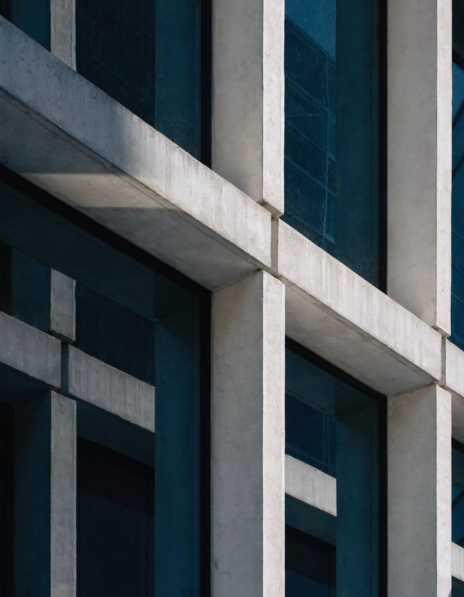 Sichtbeton-Fassade im Detail